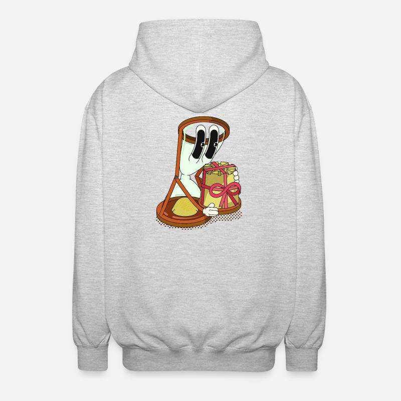 PRÉSENT - Veste à capuche unisexe - gris clair chiné