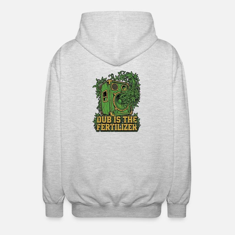 Dub Reggae Garden - Veste à capuche unisexe - gris clair chiné