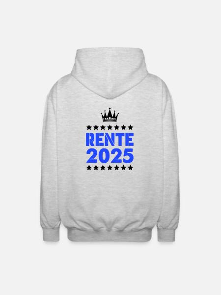 Rente 2025 - Veste à capuche unisexe - gris clair chiné