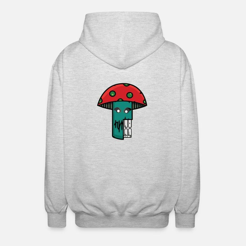 Échantillon de champignon - Veste à capuche unisexe - gris clair chiné