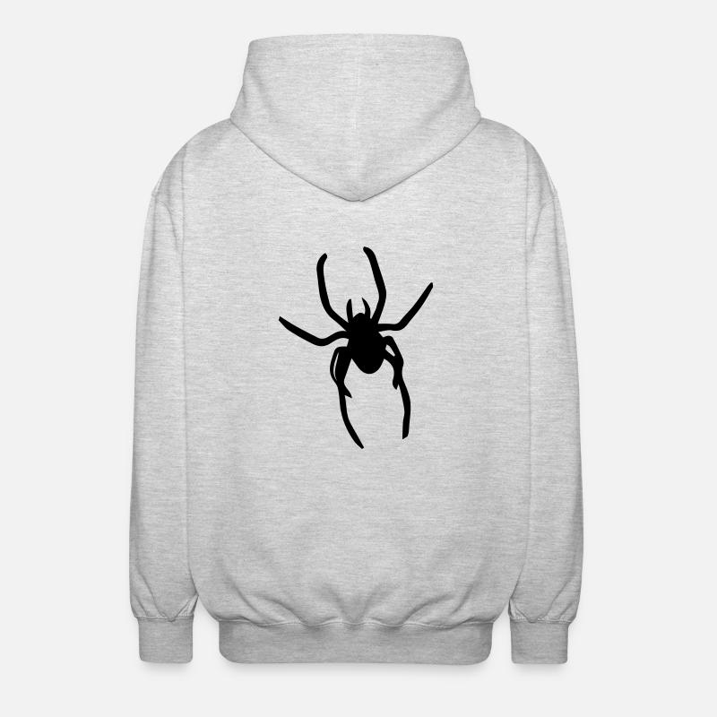 spider - Veste à capuche unisexe - gris clair chiné