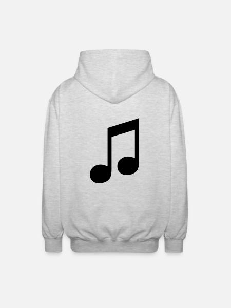 note - Unisex Hooded Jacket - light heather grey