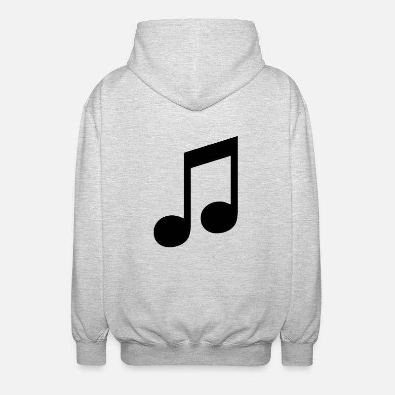 note - Unisex Kapuzenjacke - Hellgrau meliert