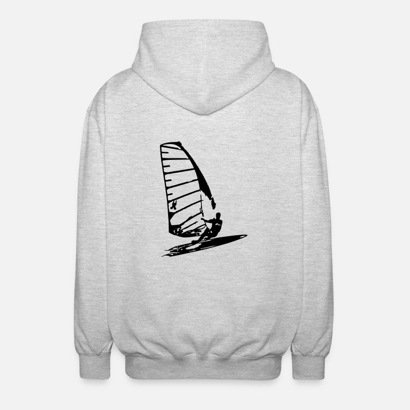 PlancheCà Voile 4 - Veste à capuche unisexe - gris clair chiné