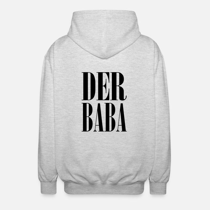Der Baba - Unisex Kapuzenjacke - Hellgrau meliert
