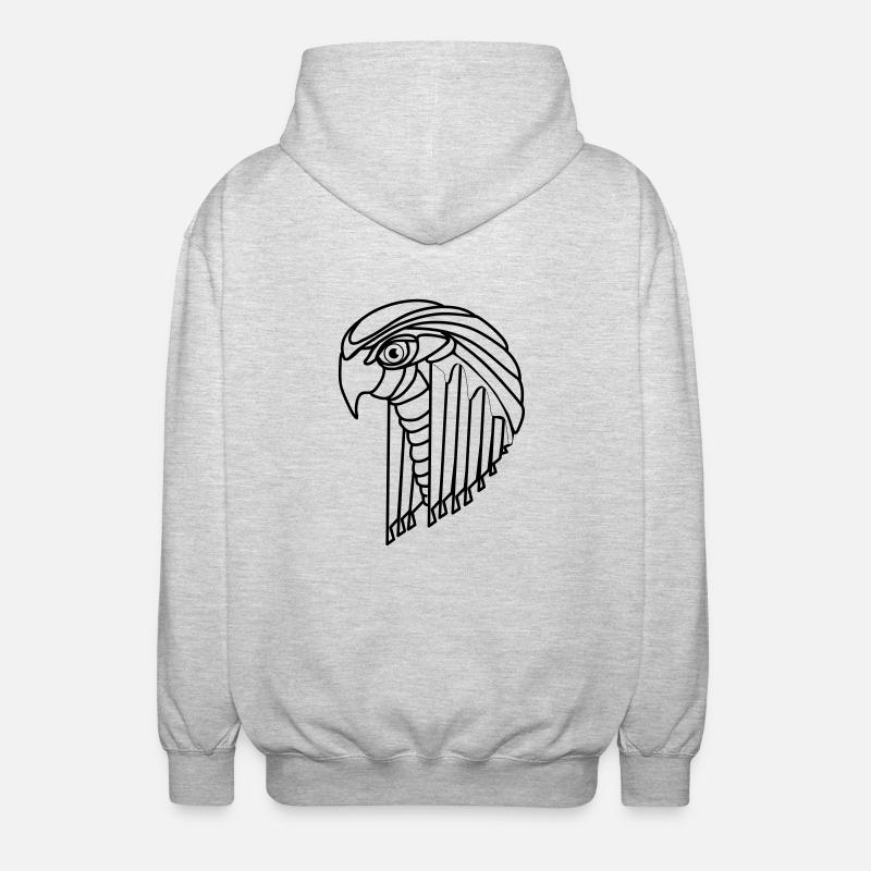 tecbird - Unisex Kapuzenjacke - Hellgrau meliert