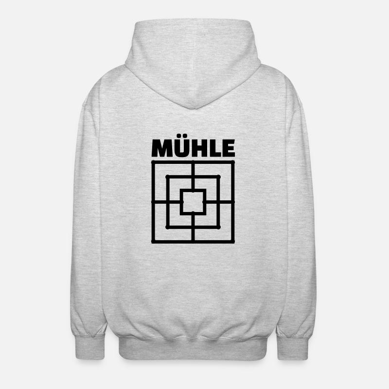 Mühle - Unisex Kapuzenjacke - Hellgrau meliert