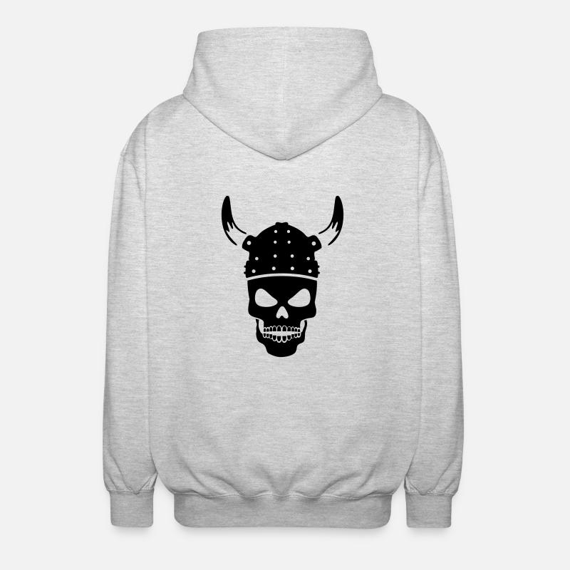 vikings - Veste à capuche unisexe - gris clair chiné