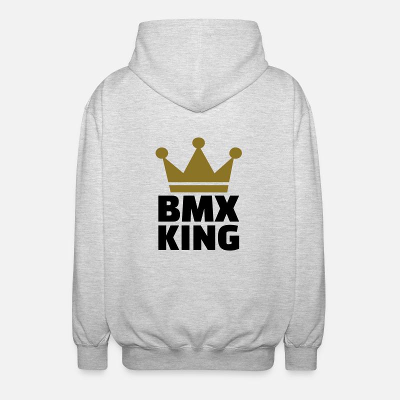 BMX - Unisex Kapuzenjacke - Hellgrau meliert