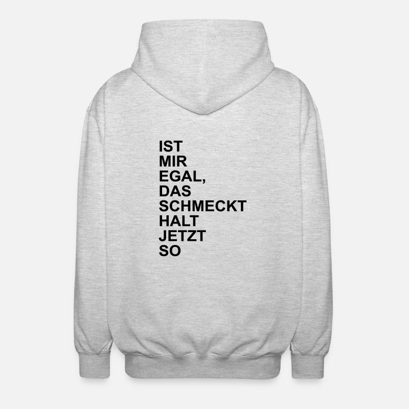 kochen - Unisex Kapuzenjacke - Hellgrau meliert