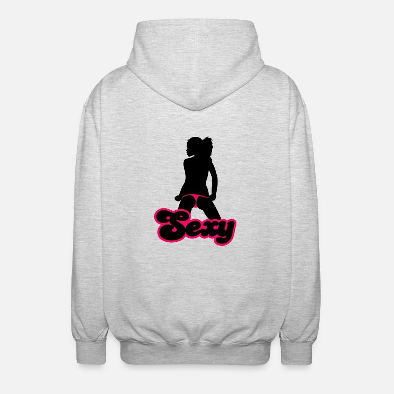 Sexy - Unisex Kapuzenjacke - Hellgrau meliert