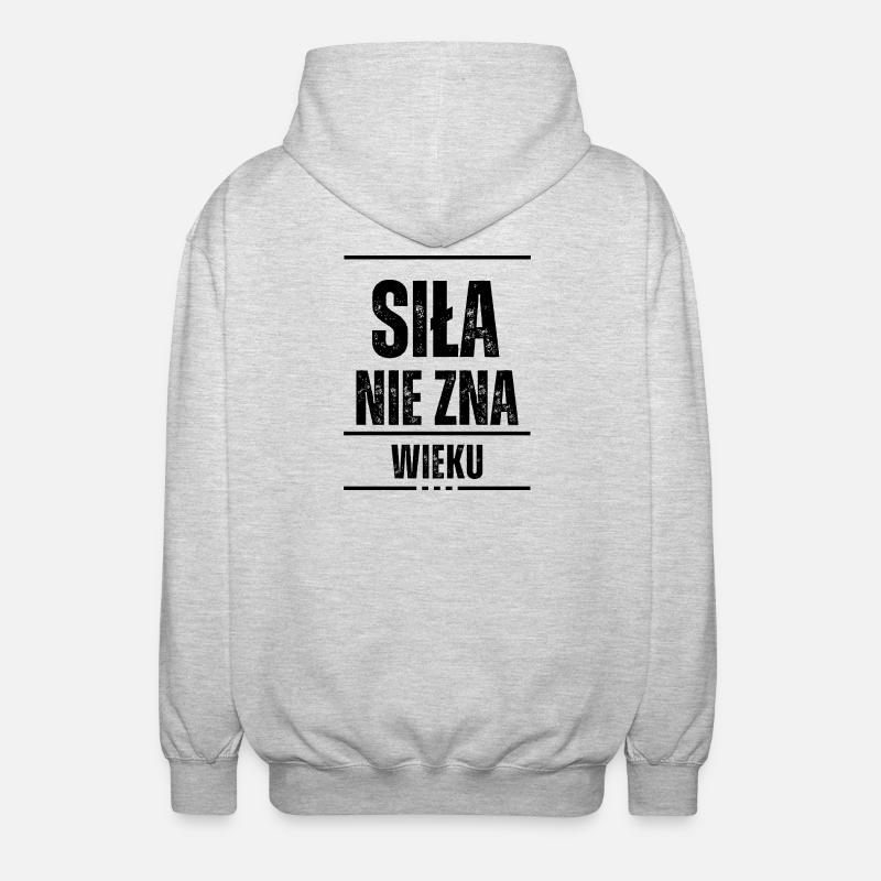 Abstract Geometric Pattern - Unisex Hooded Jacket - light heather grey