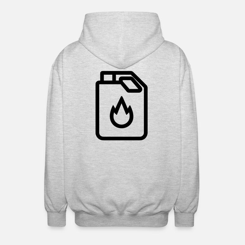bidon d’essence - Veste à capuche unisexe - gris clair chiné
