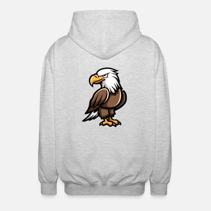 Bande dessinée Eagle - Veste à capuche unisexe - gris clair chiné