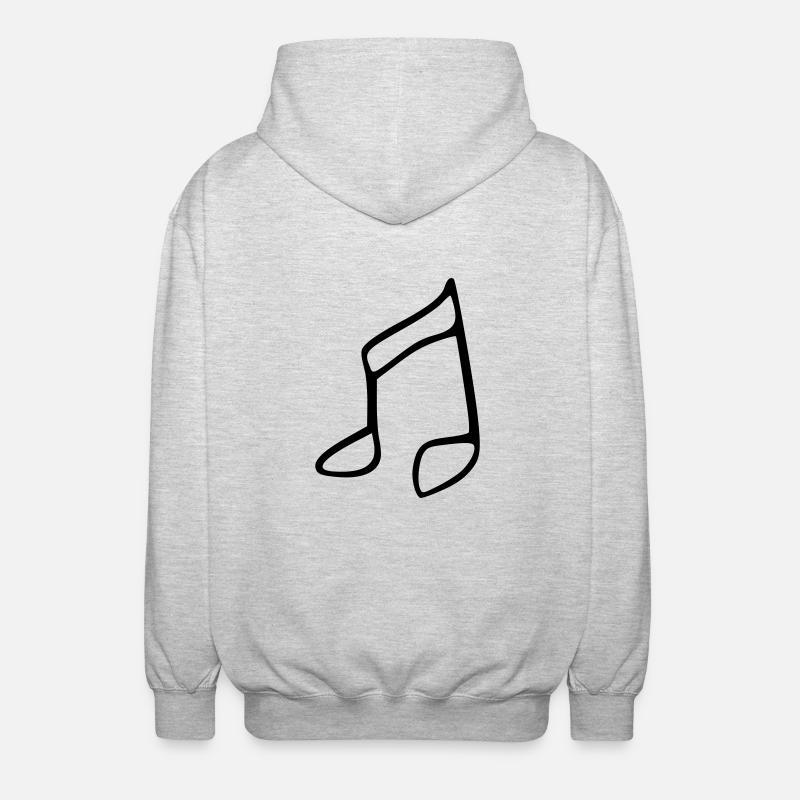 Note - Unisex Kapuzenjacke - Hellgrau meliert