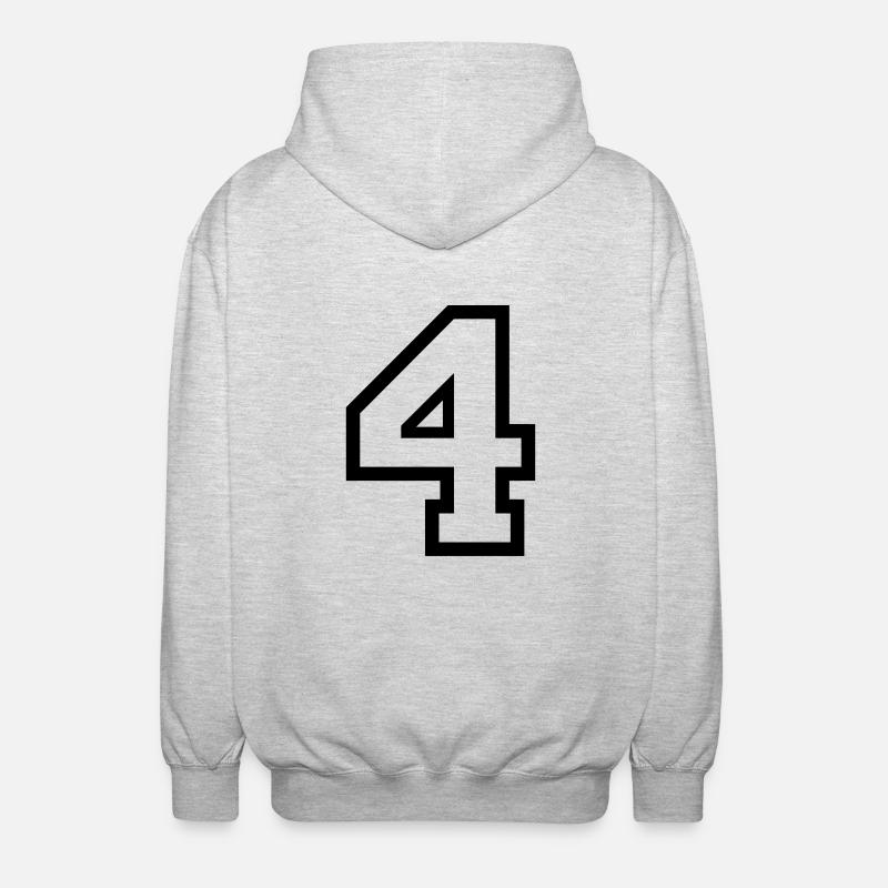 LE NUMÉRO 4-4 - Veste à capuche unisexe - gris clair chiné