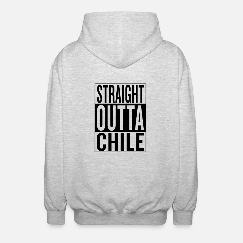 Chile - Unisex Kapuzenjacke - Hellgrau meliert
