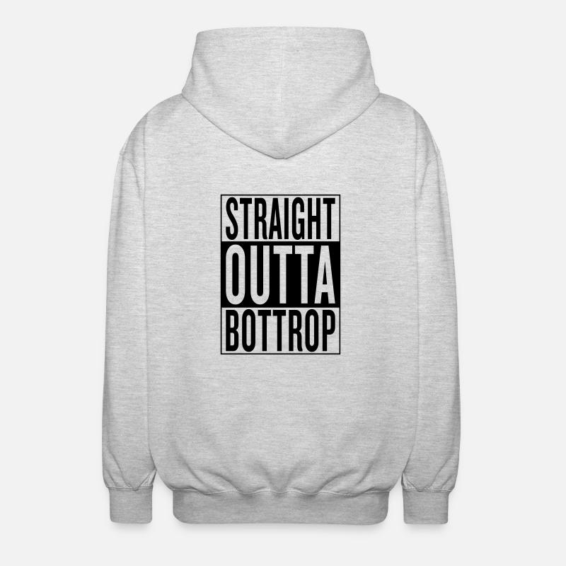 Bottrop - Unisex Kapuzenjacke - Hellgrau meliert