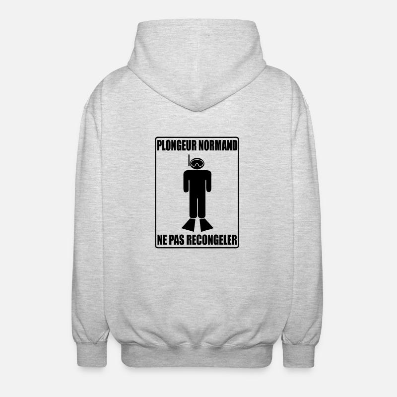 Diver Normand - Unisex Kapuzenjacke - Hellgrau meliert
