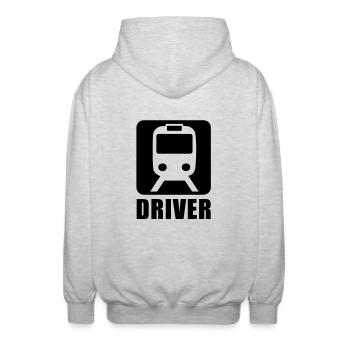 Métro pilote - Veste à capuche unisexe - gris clair chiné - Dos - AI Model Male 185 light (185cm)
