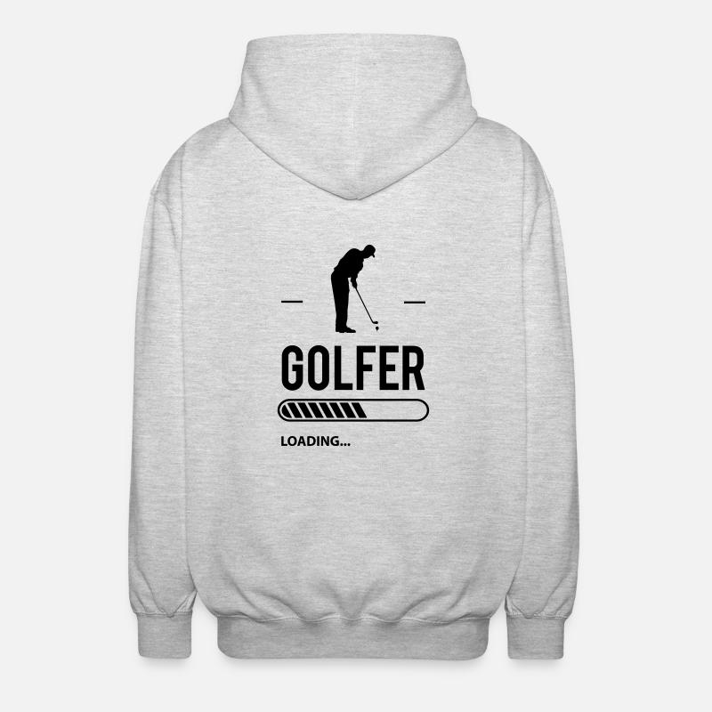 Golfer Loading - Veste à capuche unisexe - gris clair chiné