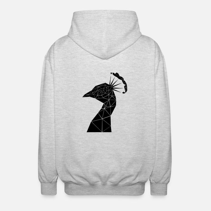 peacock - Unisex Kapuzenjacke - Hellgrau meliert