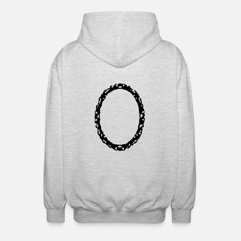 frame1_vec_1de - Unisex Kapuzenjacke - Hellgrau meliert