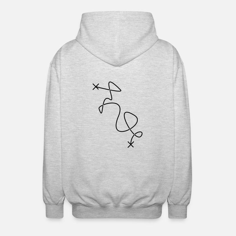 Distance is a . - Unisex Kapuzenjacke - Hellgrau meliert