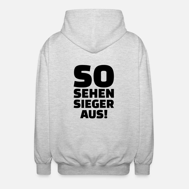 Sieger - Unisex Kapuzenjacke - Hellgrau meliert