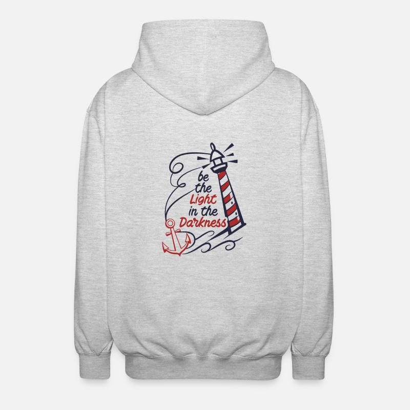 SEI DAS LICHT - Unisex Kapuzenjacke - Hellgrau meliert