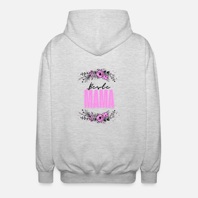 Beste Mama Geschenk - Unisex Kapuzenjacke - Hellgrau meliert
