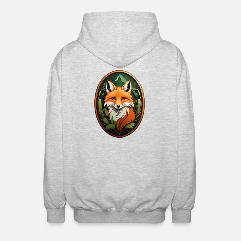 Rotfuchs - Unisex Kapuzenjacke - Hellgrau meliert