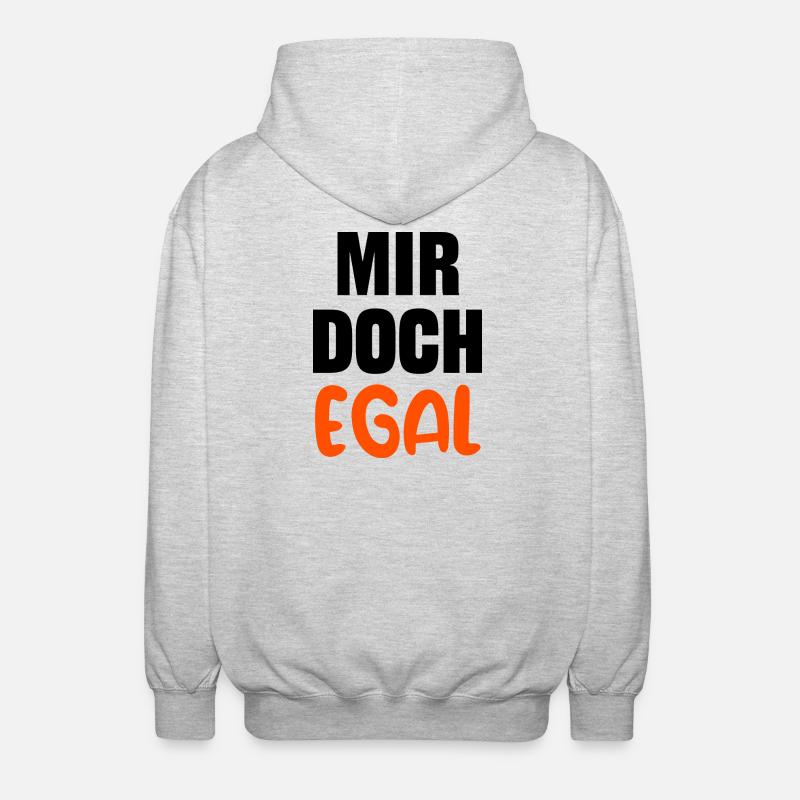 Je m’en fous Déclaration Indifférente Chill - Veste à capuche unisexe - gris clair chiné