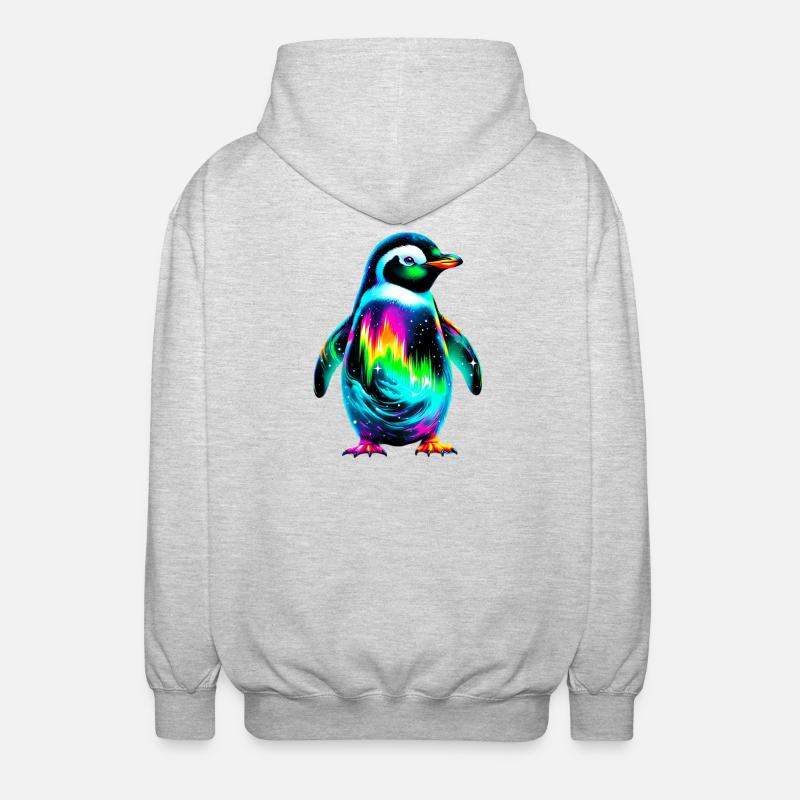 Pinguin - Unisex Kapuzenjacke - Hellgrau meliert