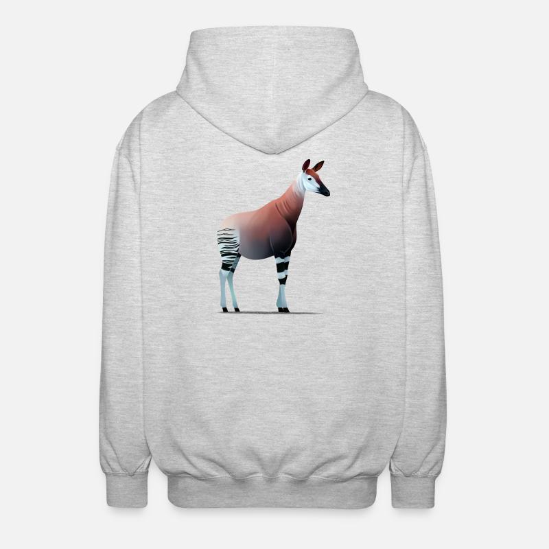 Okapi - Unisex Kapuzenjacke - Hellgrau meliert