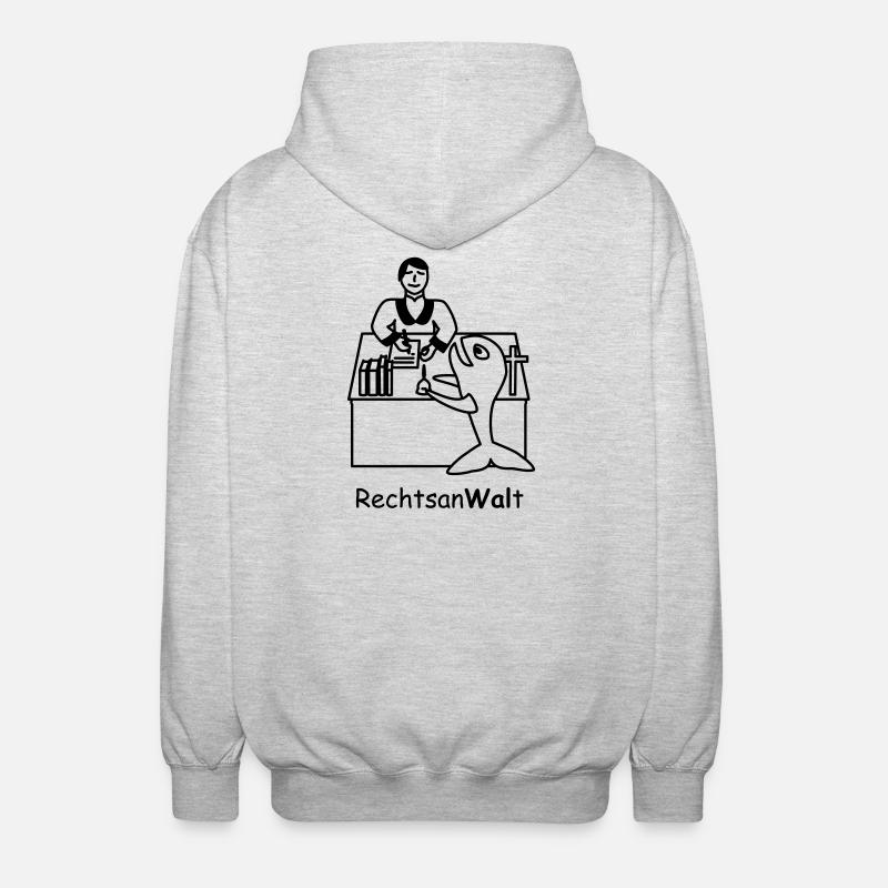 TIB_An-Wal-t - Unisex Kapuzenjacke - Hellgrau meliert