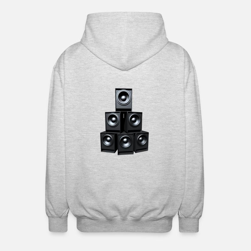 Basse Pyramide - Veste à capuche unisexe - gris clair chiné