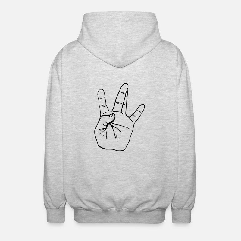West Coast main (c.) - Veste à capuche unisexe - gris clair chiné