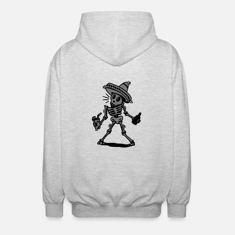 tequila - Unisex Kapuzenjacke - Hellgrau meliert
