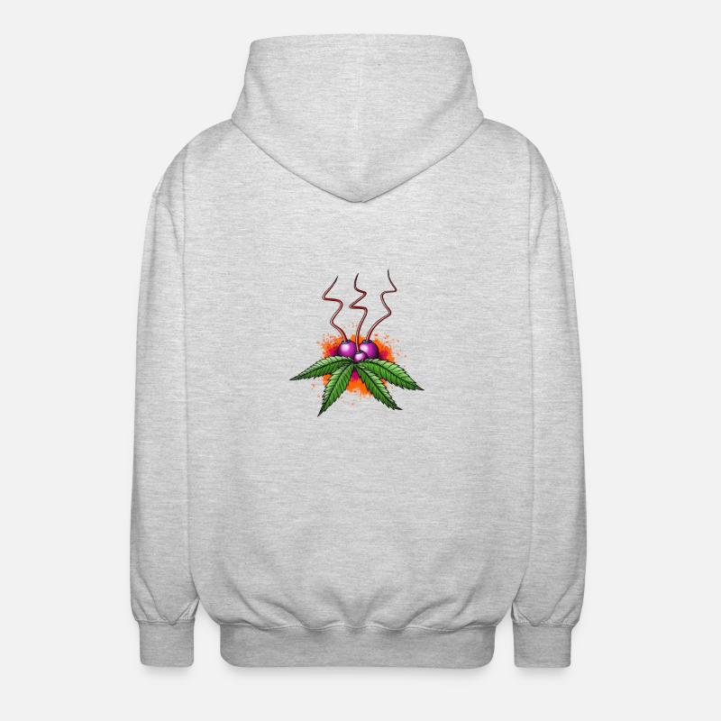 Weedfruit # 1 - Unisex Kapuzenjacke - Hellgrau meliert