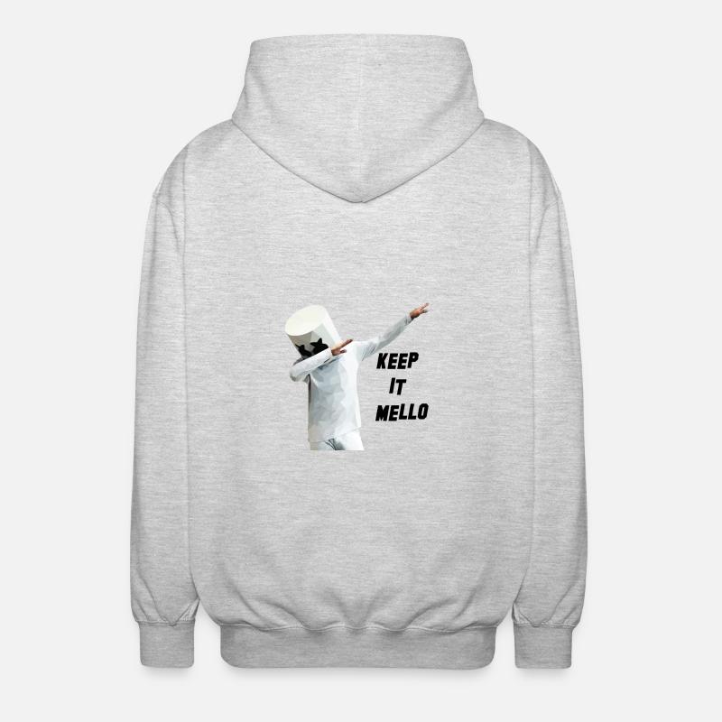 Keep it Mello - Unisex Kapuzenjacke - Hellgrau meliert