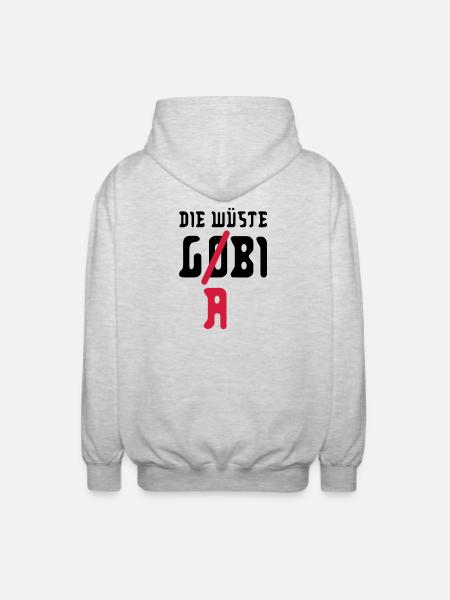 the desert g (o) (a) bilateral - Unisex Hooded Jacket - light heather grey