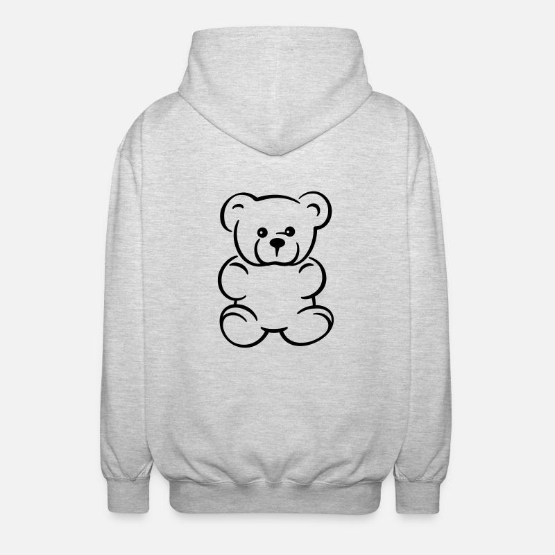 Teddy - Gift Gift Idea - Unisex Hooded Jacket - light heather grey