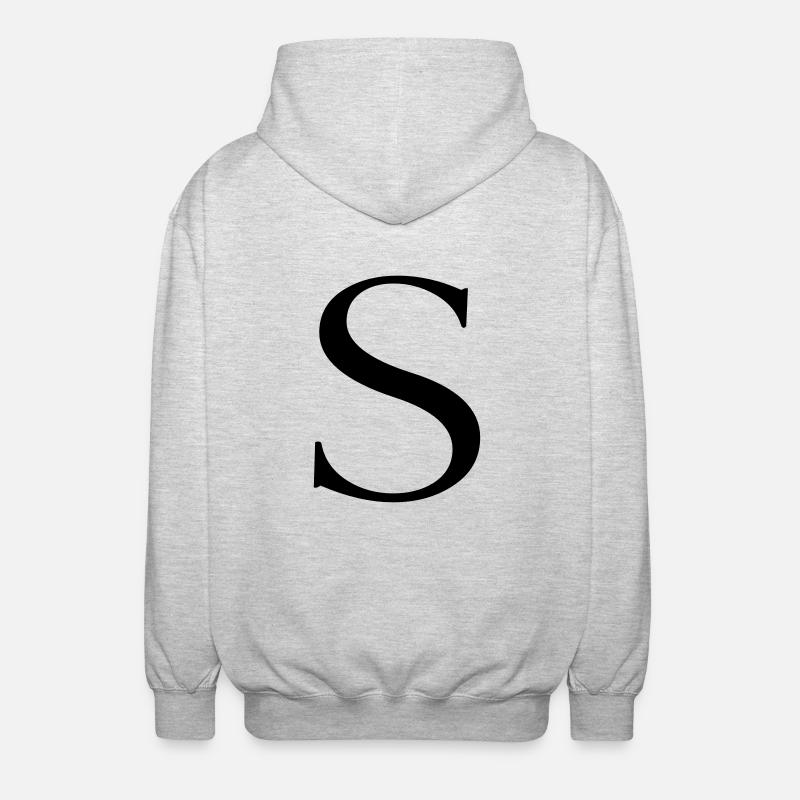 s - Unisex Kapuzenjacke - Hellgrau meliert