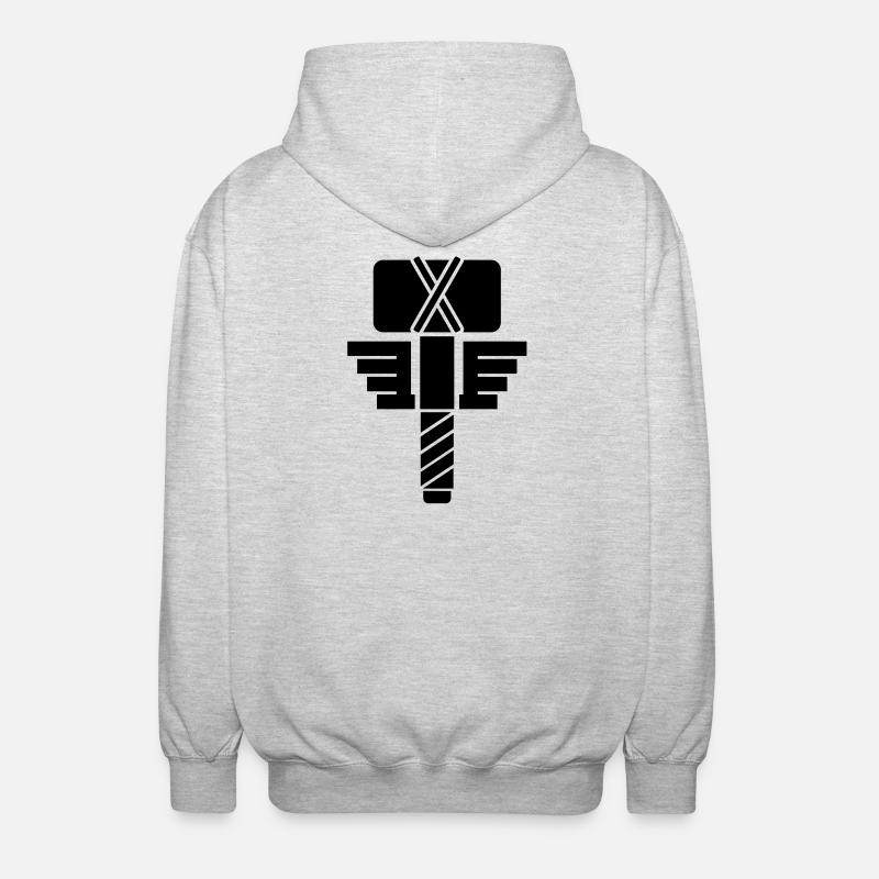 Thor - Veste à capuche unisexe - gris clair chiné