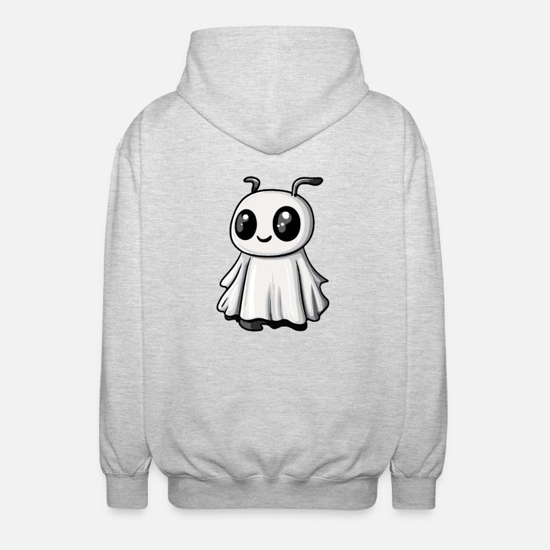 Ameise Halloween Comic Geist - Unisex Kapuzenjacke - Hellgrau meliert