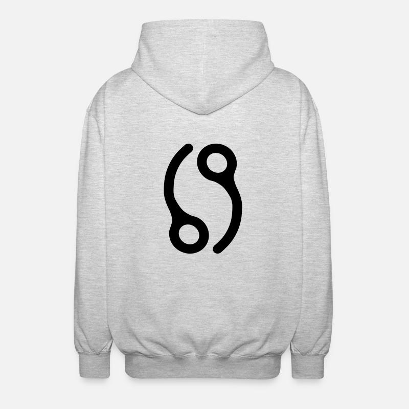 69 Schluss Pins - Unisex Kapuzenjacke - Hellgrau meliert