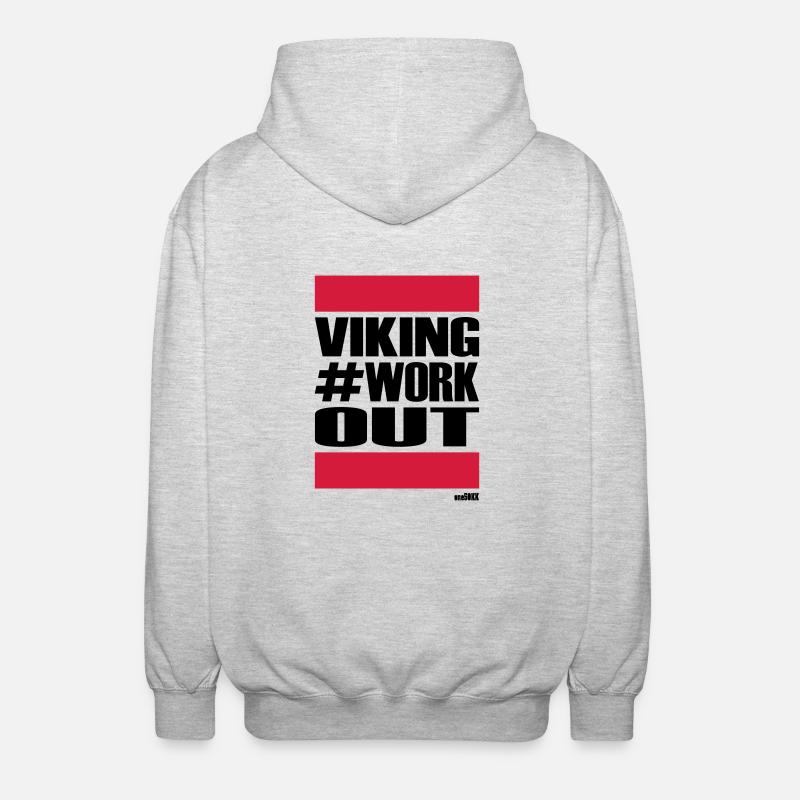 VIKING ENTRAINEMENT - Veste à capuche unisexe - gris clair chiné