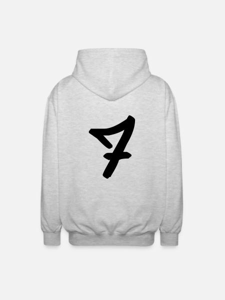 Graffiti : 7 - Unisex Hooded Jacket - light heather grey
