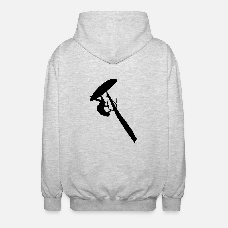Windsurfer 2 (Vector) - Veste à capuche unisexe - gris clair chiné